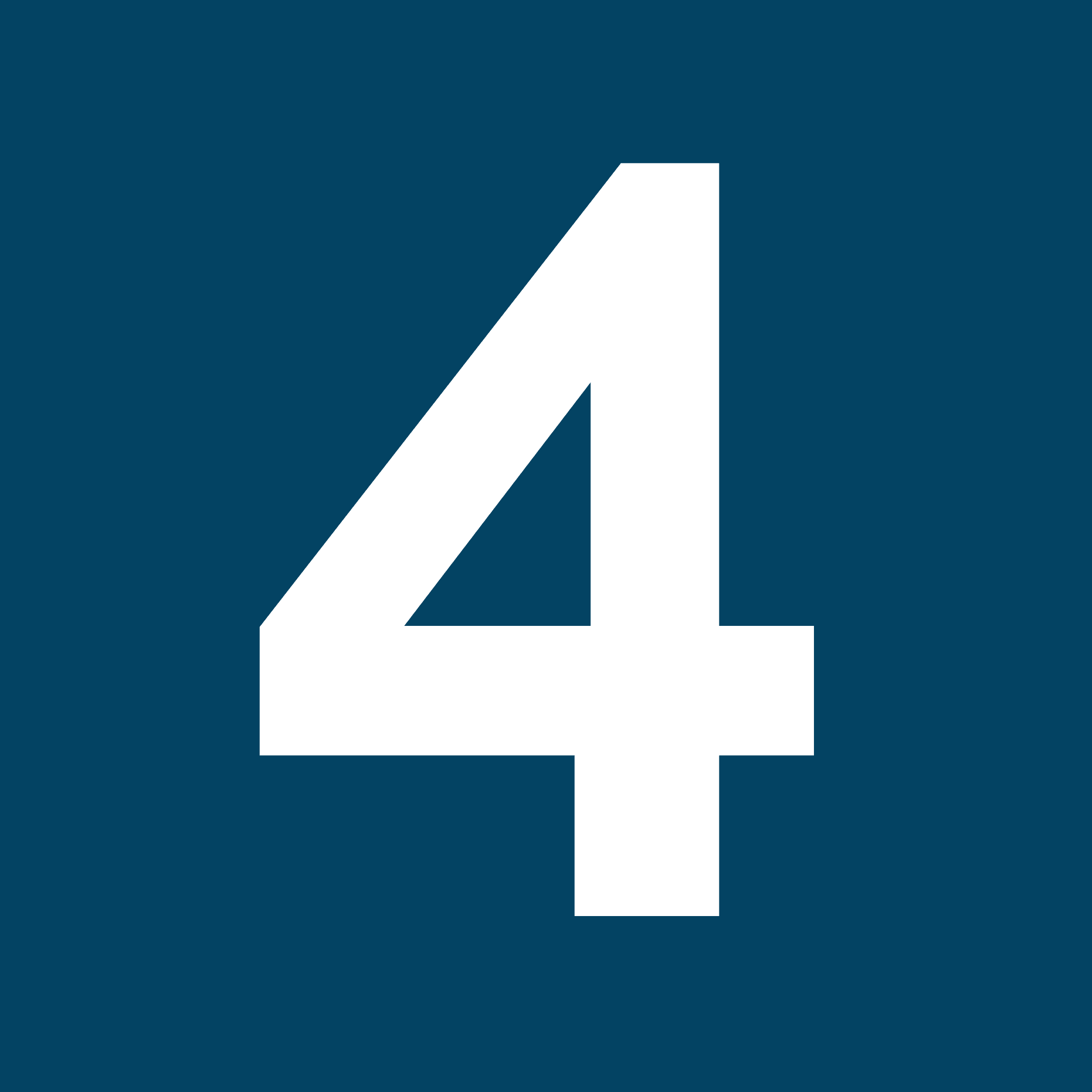 4 The image displays a bold, white number
