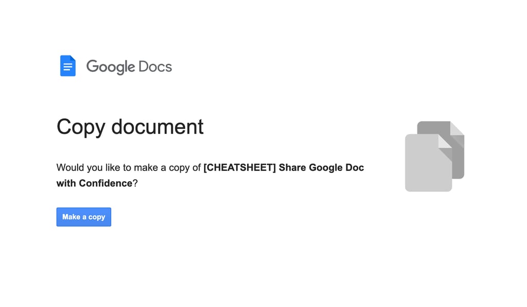 share google docs - copy link